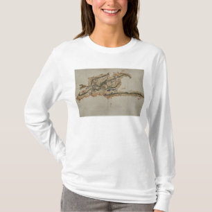 Karte der Insel von Santo Domingo T-Shirt