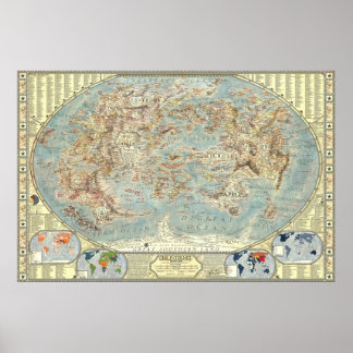 Karte der Internet Version 2.0. Poster