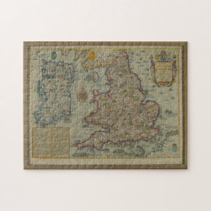 Karte der Invasionen von England u. von Irland Puzzle