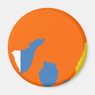 Karte der Kanarischen Inseln Magnet