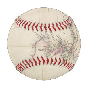 Karte der Kolonie von Neuseeland Baseball