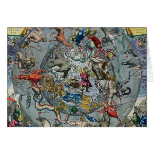 Karte der Konstellationen vom Nord