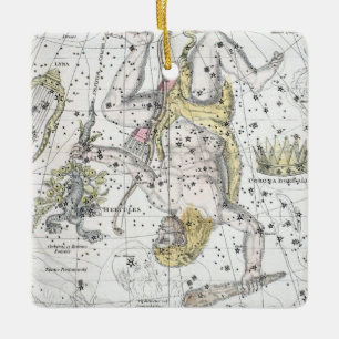 Karte der Konstellations-Platte VIII Keramikornament