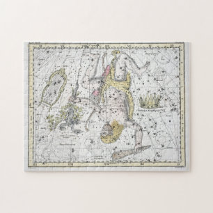Karte der Konstellations-Platte VIII Puzzle