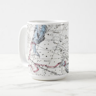 Karte der Konstellations-Platte XXII Tasse