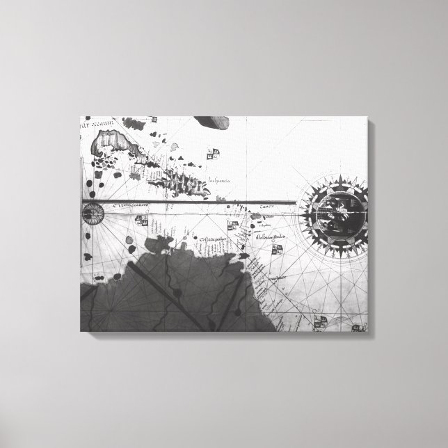 Karte der Länder Leinwanddruck (Vorderseite)