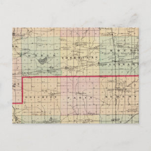 Karte der Landkreise Racine und Kenosha