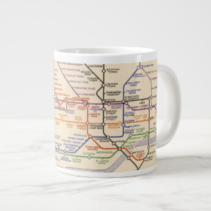 Karte der Londoner Untergrund Railways Jumbo-Tasse