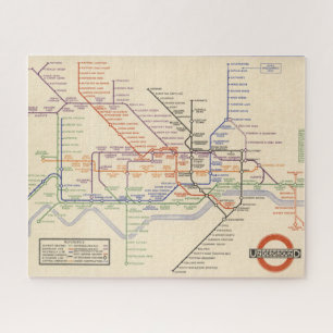 Karte der Londoner Untergrund Railways Puzzle