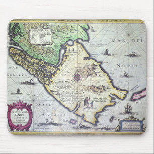 Karte der Magellan Straßen, Patagonia Mousepad