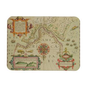 Karte der Magellan Straßen, Patagonia, vom M Magnet