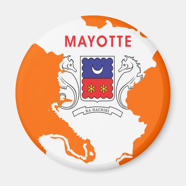 Karte der Mayotte Magnet (Vorne)