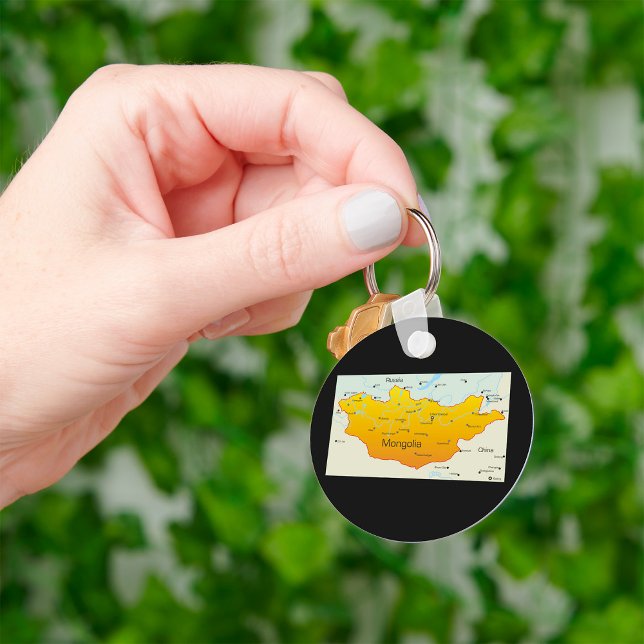 Karte der Mongolei Schlüsselanhänger (Von Creator hochgeladen)