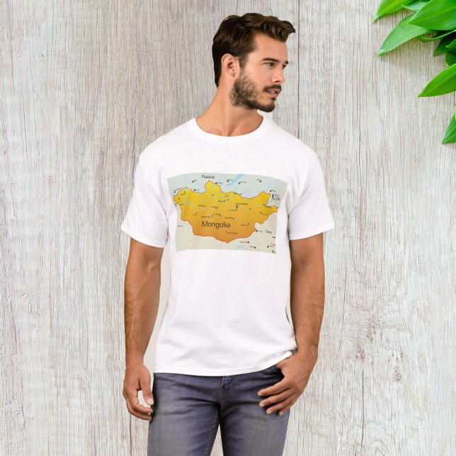 Karte der Mongolei T-Shirt (Von Creator hochgeladen)