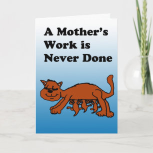 Karte der Mutter-Katzen-Mutter Tages