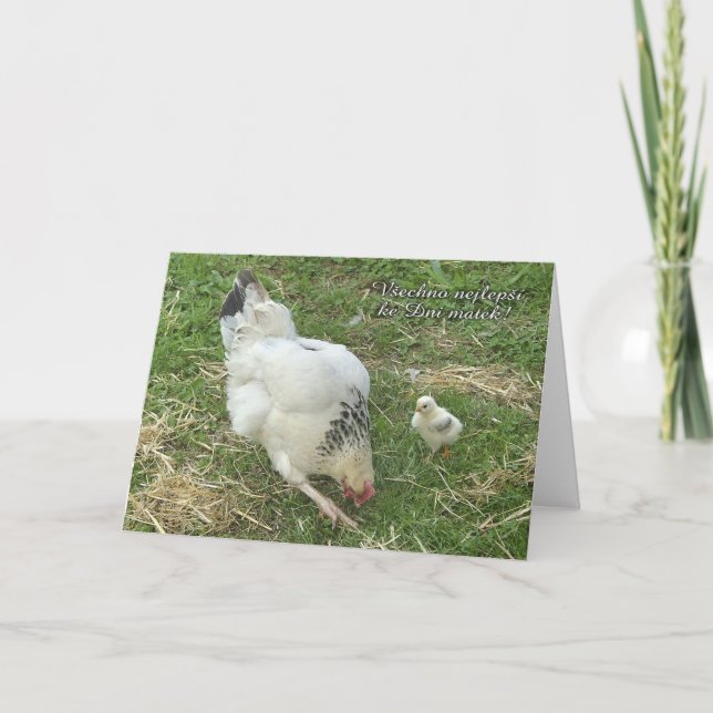 Karte der Mutter Tagesauf Tschechen (Vorderseite)