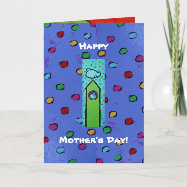 Karte der Mutter Tagesmit Losen Drosseln (Vorderseite)