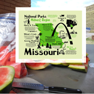 Karte der Nationalparks in Missouri