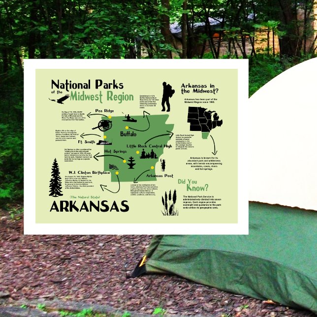 Karte der Nationalparks von Arkansas (Von Creator hochgeladen)