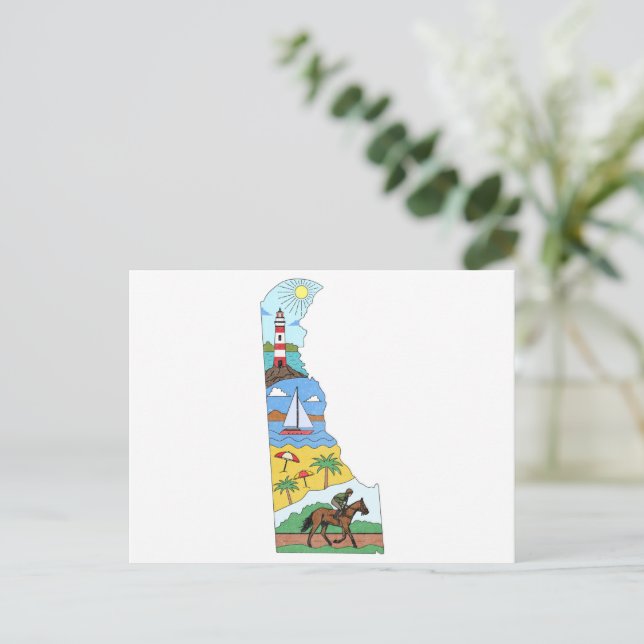 Karte der Nationalparks von Delaware Sea Beach (Stehend Vorderseite)