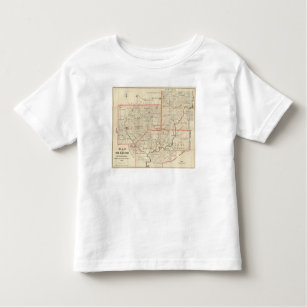 Karte der Öl-Region von Pennsylvania Kleinkind T-shirt