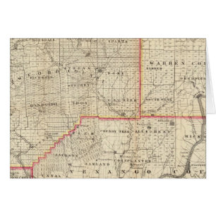 Karte der Ölregion Pennsylvania