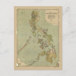 Karte der Philippinen (1908)