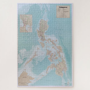 Karte der Philippinen (1990) Puzzle