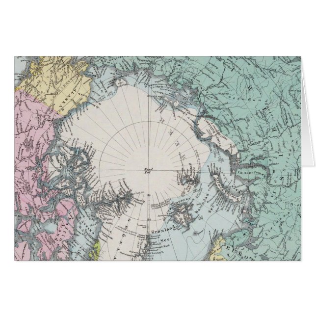 Karte der Polarmeere (Vorderseite (Horizontal))