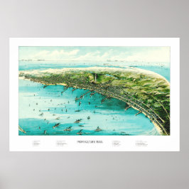 Karte der Provinz, Cape Cod von 1910 Poster