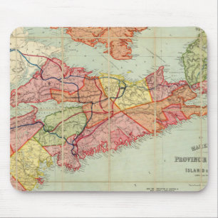 Karte der Provinz Nova Scotia 4 Mousepad