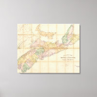 Karte der Provinz Nova Scotia