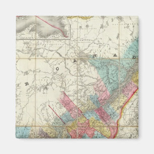 Karte der Provinzen Kanadas Magnet