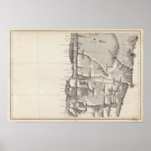 Karte der Republik Chile 2 Poster