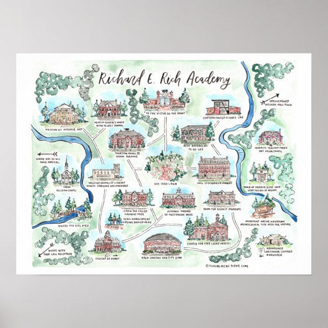 Karte der Richard E Rich Academy Poster (Vorne)