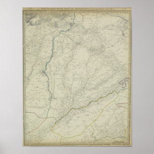 Karte der River Systems Poster