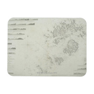 Karte der Scilly Inseln in Großbritannien Magnet