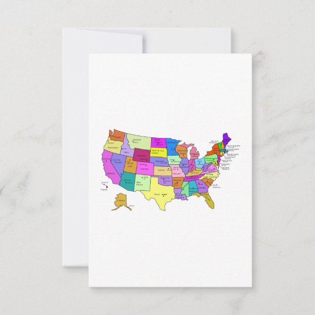 Karte der Staaten (Vorderseite)