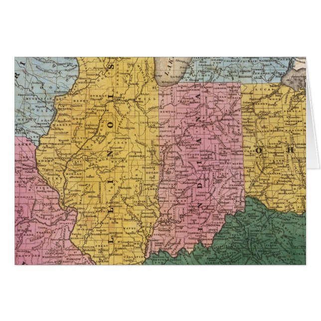 Karte der Staaten des Westerns (Vorderseite (Horizontal))