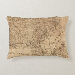 Karte der Staaten von Virginia und von Dekokissen