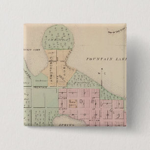 Karte der Stadt Albert Lea, Minnesota Button