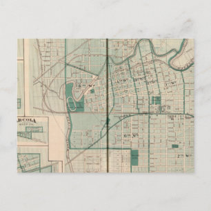 Karte der Stadt Fort Wayne mit Cedarville