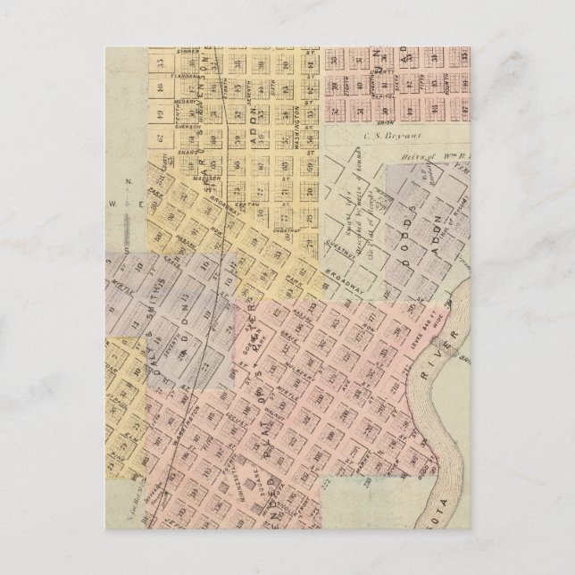 Karte der Stadt St. Peter, Minnesota (Vorderseite)