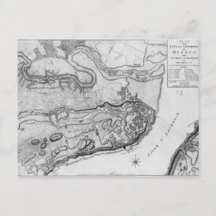 Karte der Stadt und Umgebung von Quebec