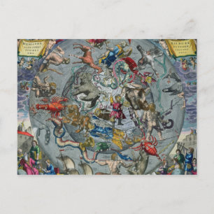 Karte der Sternbilder des Nordens