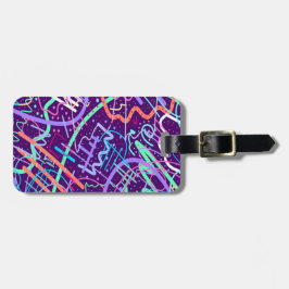 Karte der Sterne Gepäckanhänger