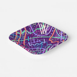 Karte der Sterne Pappteller