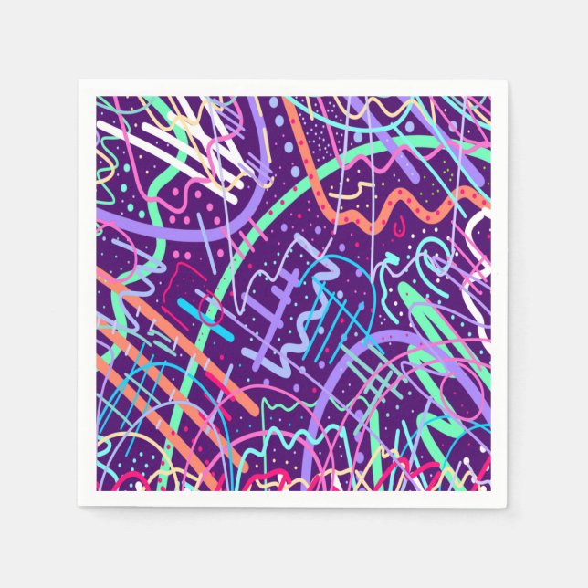 Karte der Sterne Serviette (Vorderseite)