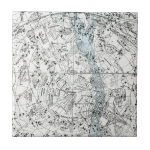 Karte der südliche Hemisphäre-Platte XXVIII Fliese