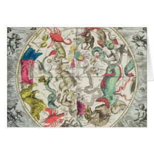 Karte der südlichen Hemisphäre